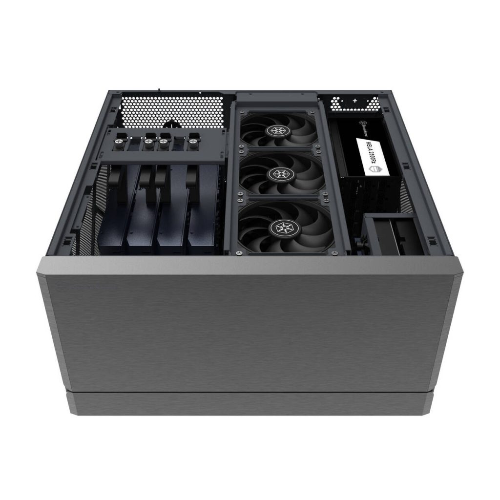 SilverStone Crown 04 PC Case, HTPC Case, SSI-EEB - dark Grey