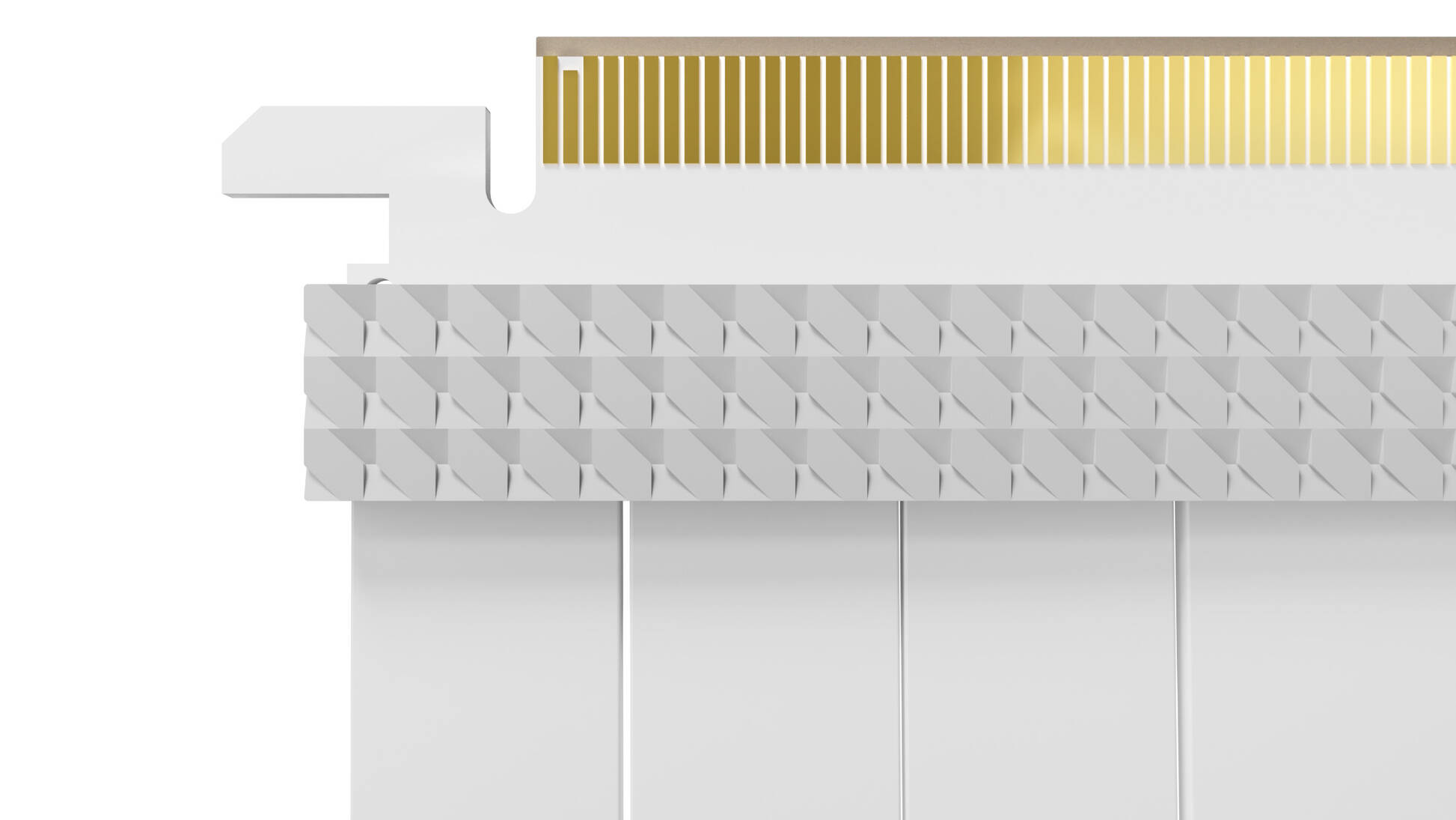 TRYX STRING PCIe 5.0 x16 Riser Cable, 200mm - white