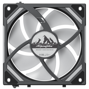 Alpenfohn WingBoost 4 PWM Fan, RGB - 3-Pack, 120mm, black