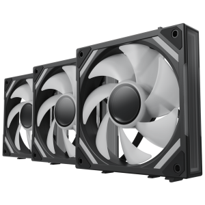 Alpenfohn WingBoost 4 PWM Fan, RGB - 3-Pack, 120mm, black