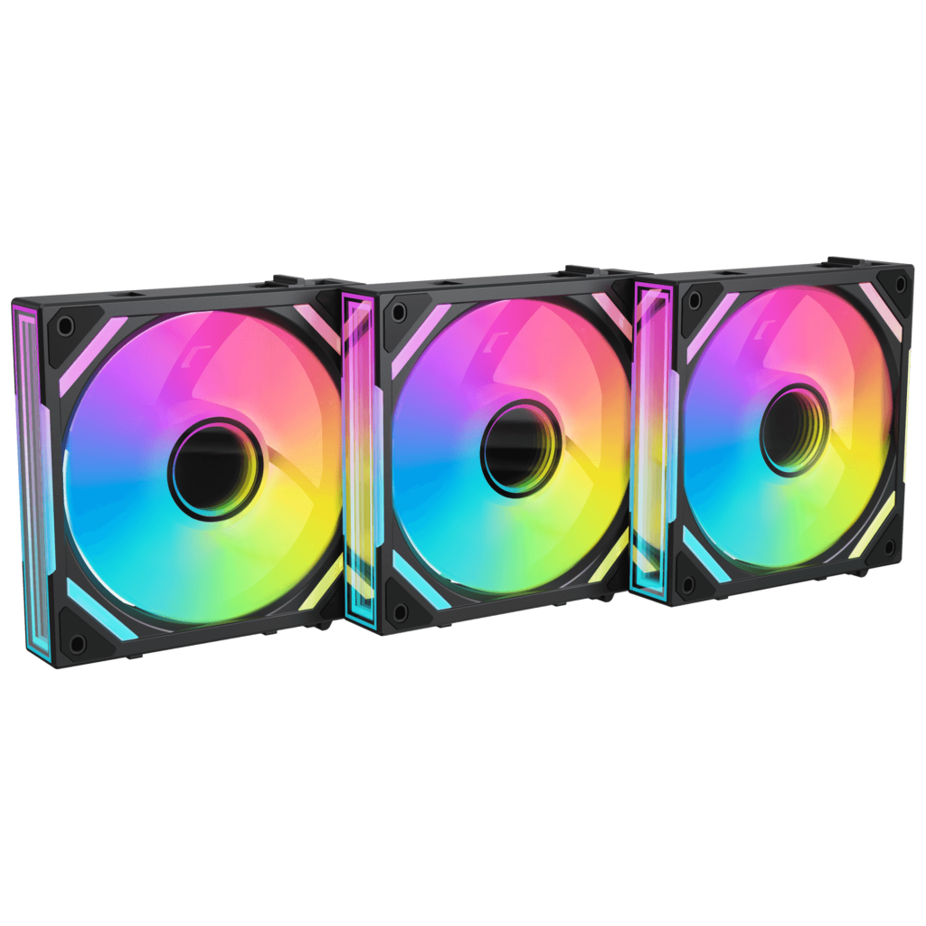 Alpenfohn WingBoost 4 PWM Fan, RGB - 3-Pack, 120mm, black