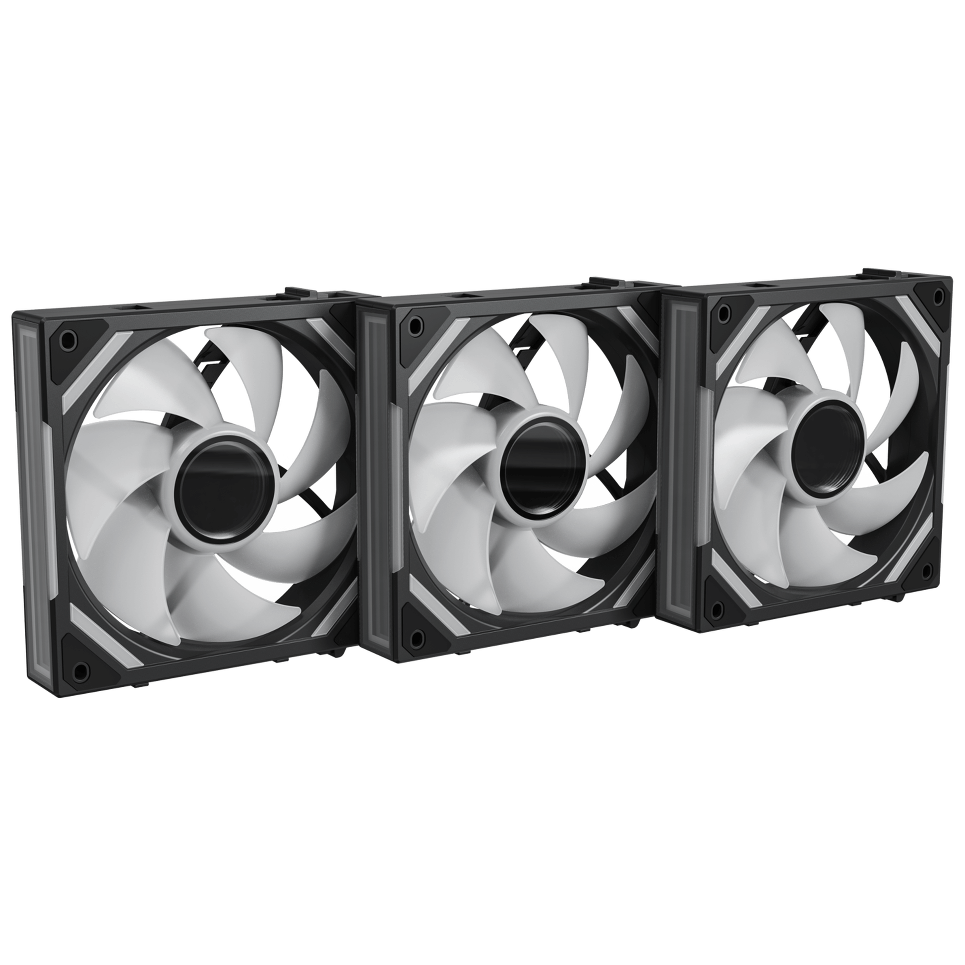 Alpenfohn WingBoost 4 PWM Fan, RGB - 3-Pack, 120mm, black