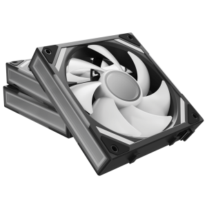 Alpenfohn WingBoost 4 PWM Fan, RGB - 3-Pack, 120mm, black