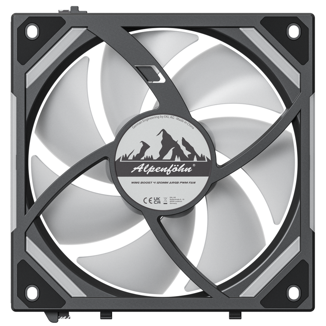 Alpenföhn WingBoost 4 PWM Fan, Reverse, RGB - 120mm, black : image 6
