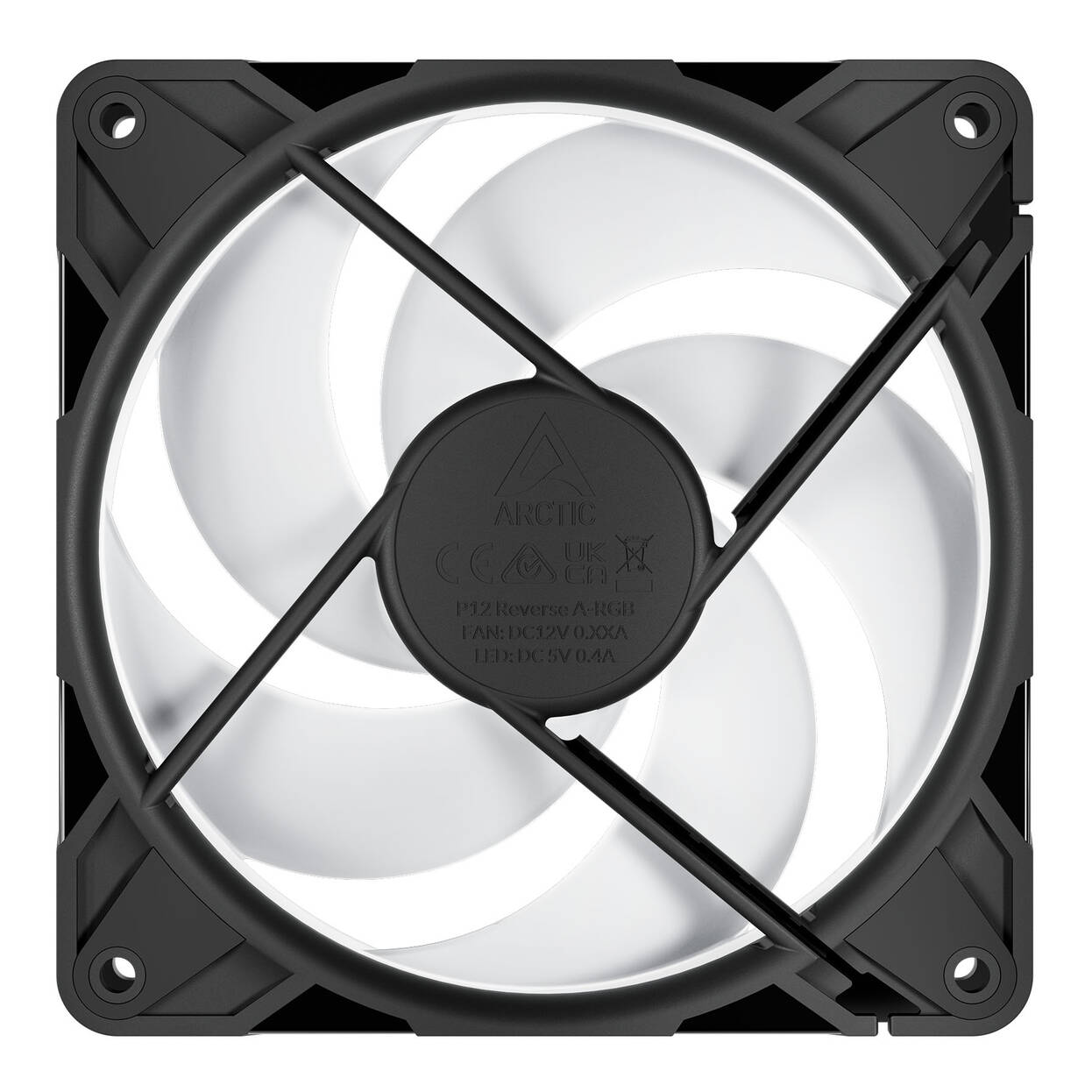 ARCTIC P12 Pro Reverse A-RGB PWM Fan - 120mm, black