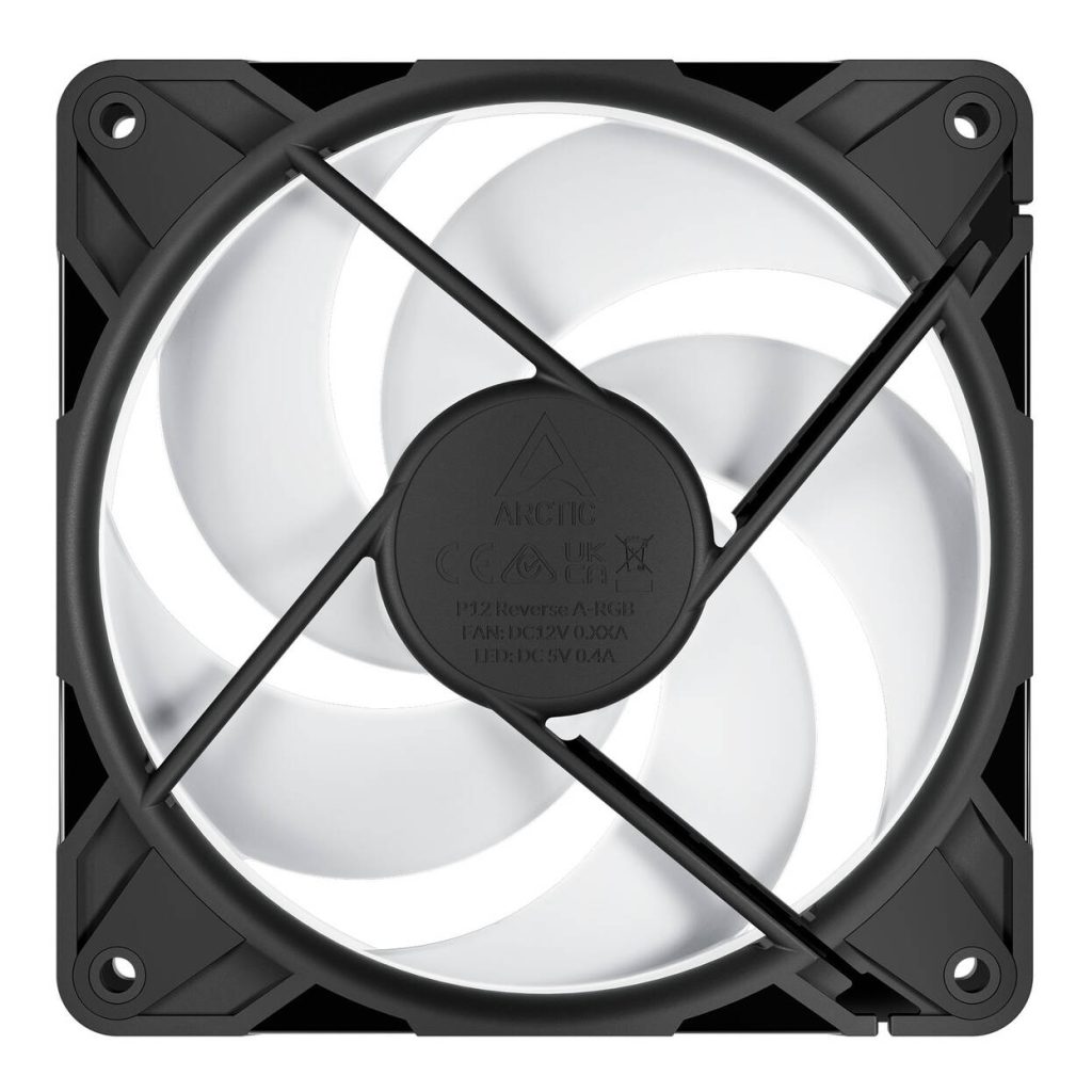 ARCTIC P12 Pro Reverse A-RGB PWM Fan - 120mm, black, pack of 3