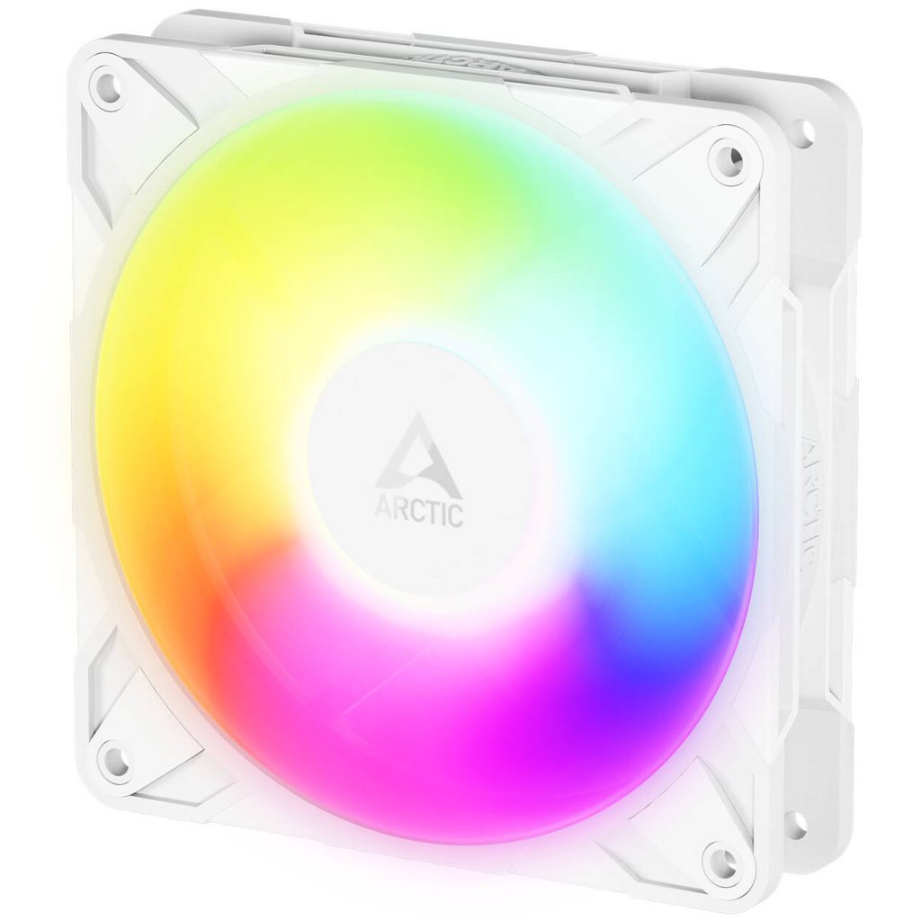 ARCTIC P12 Pro Reverse A-RGB PWM Fan - 120mm, white, pack of 3