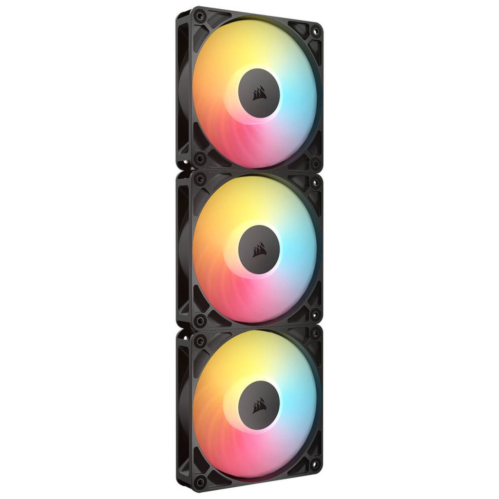 Corsair RS Series RS120-R ARGB PWM Fan - 3-Pack, 120mm, black