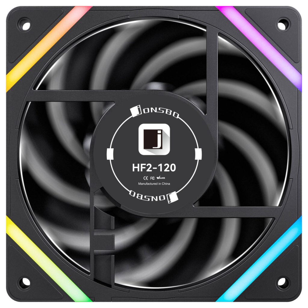 Jonsbo HF2-120 Fan, PWM, ARGB - 120mm, black