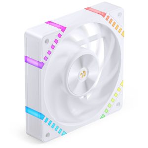 Jonsbo HF2-120 Fan, PWM, ARGB - 120mm, white