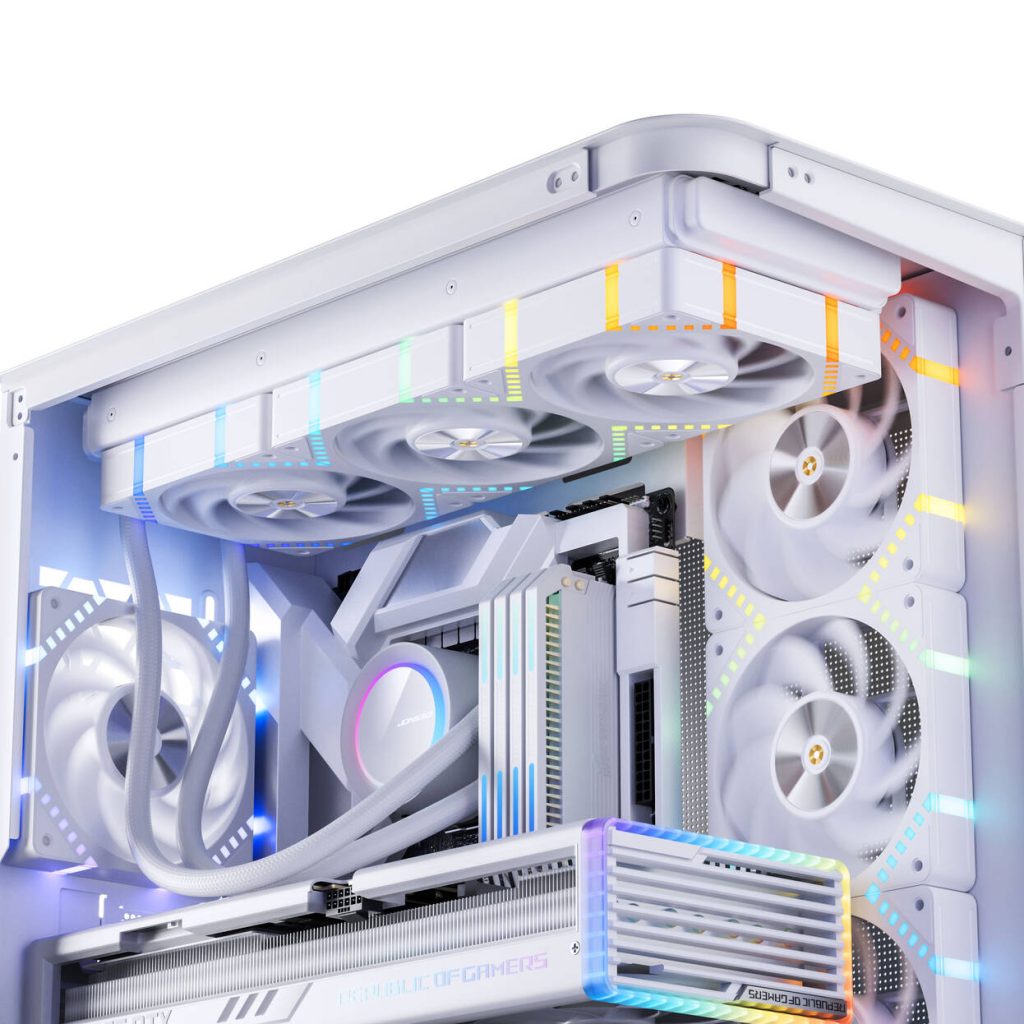 Jonsbo HF2-120 Fan, PWM, ARGB - 120mm, white