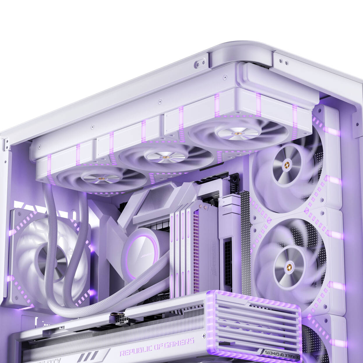 Jonsbo HF2-120 Fan, PWM, ARGB - 120mm, white