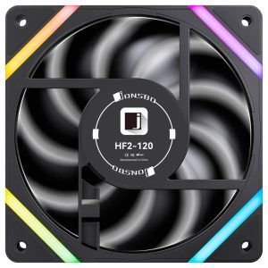 Jonsbo HF2-120 Fan, Reverse Blade, PWM, ARGB - 120mm, black : image 5