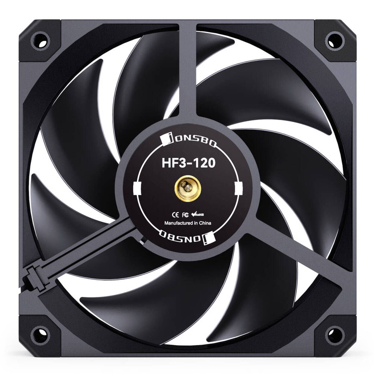 Jonsbo HF3-120 High Performance Fan, PWM - 120mm, black