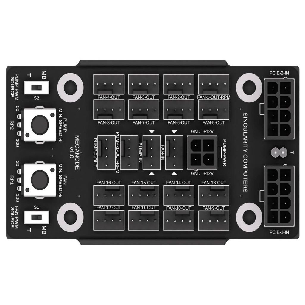 Singularity Computers Mega-Node, PWM and Pump Hub