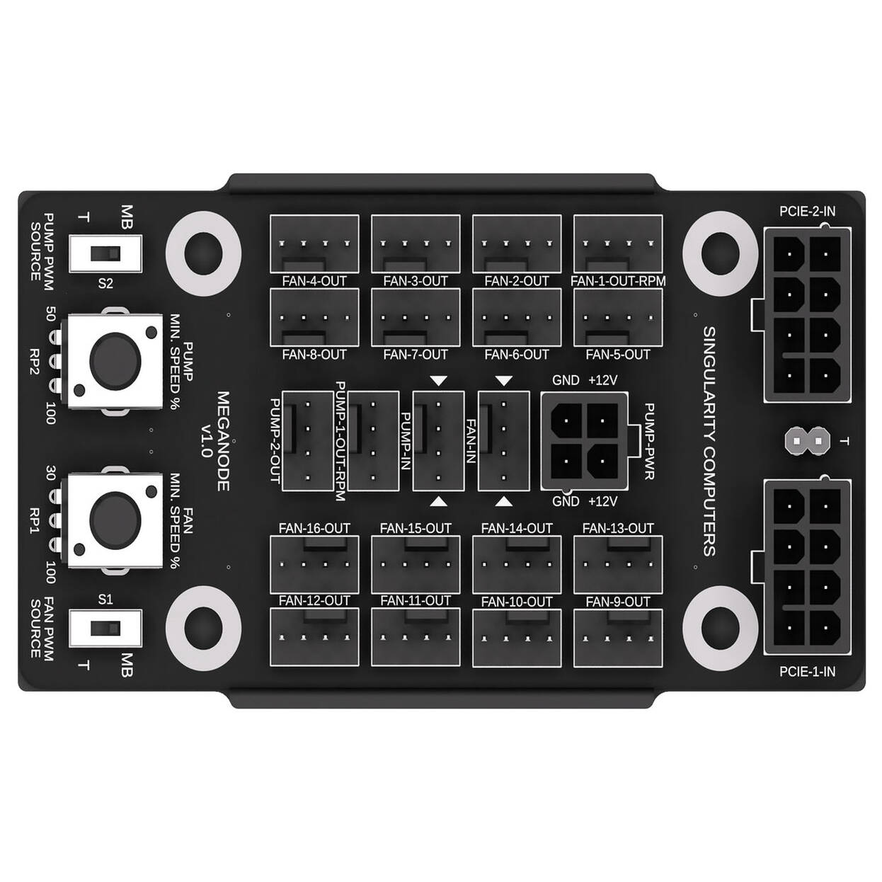 Singularity Computers Mega-Node, PWM and Pump Hub