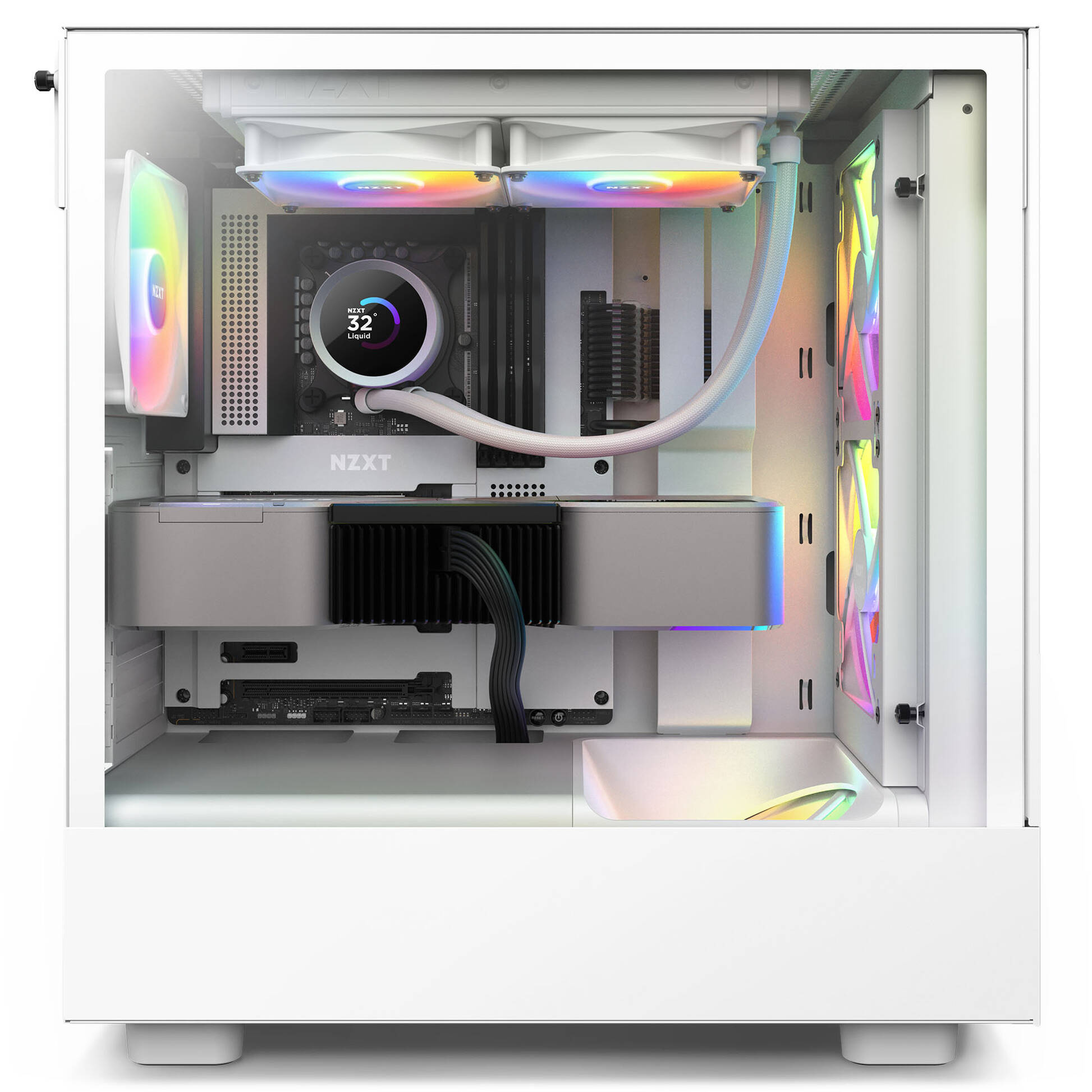 NZXT F140 RGB Core PWM Fan - 140mm, black, pack of 2