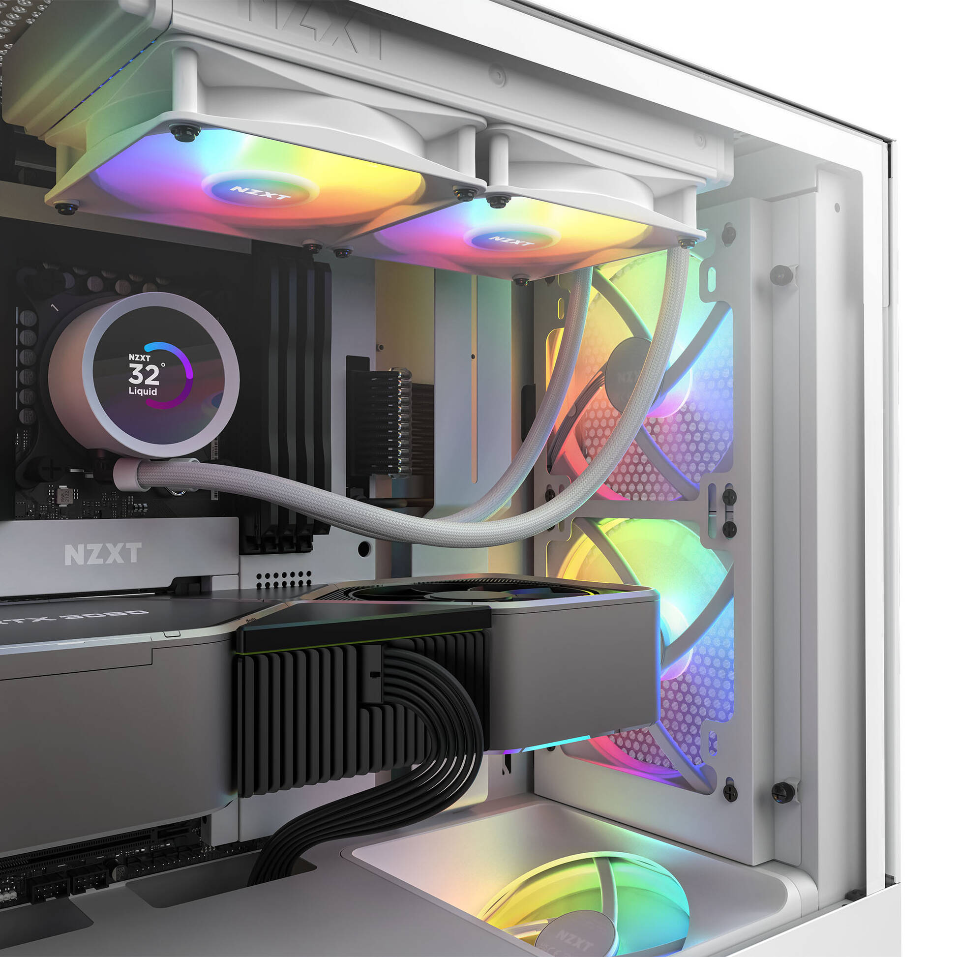 NZXT F140 RGB Core PWM Fan - 140mm, black, pack of 2