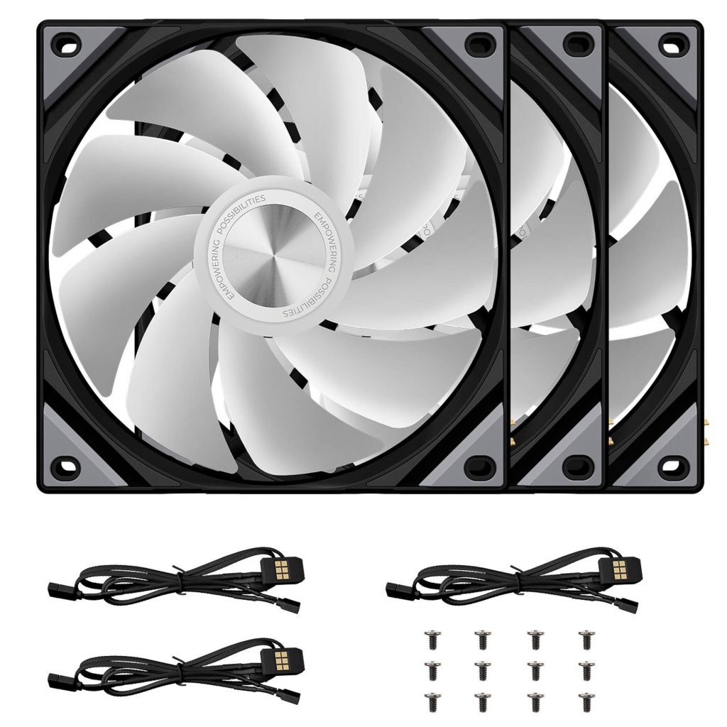 TRYX ROTA SL ARGB Reverse Fan - 3-Pack, 120mm, Black