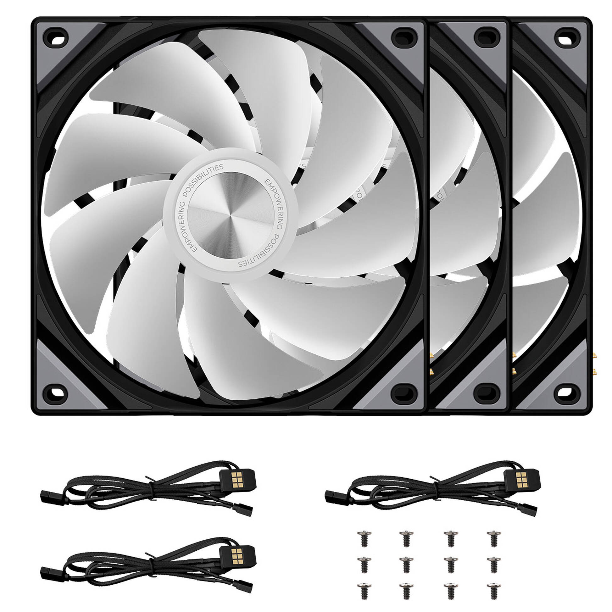 TRYX ROTA SL ARGB Reverse Fan - 3-Pack, 120mm, Black