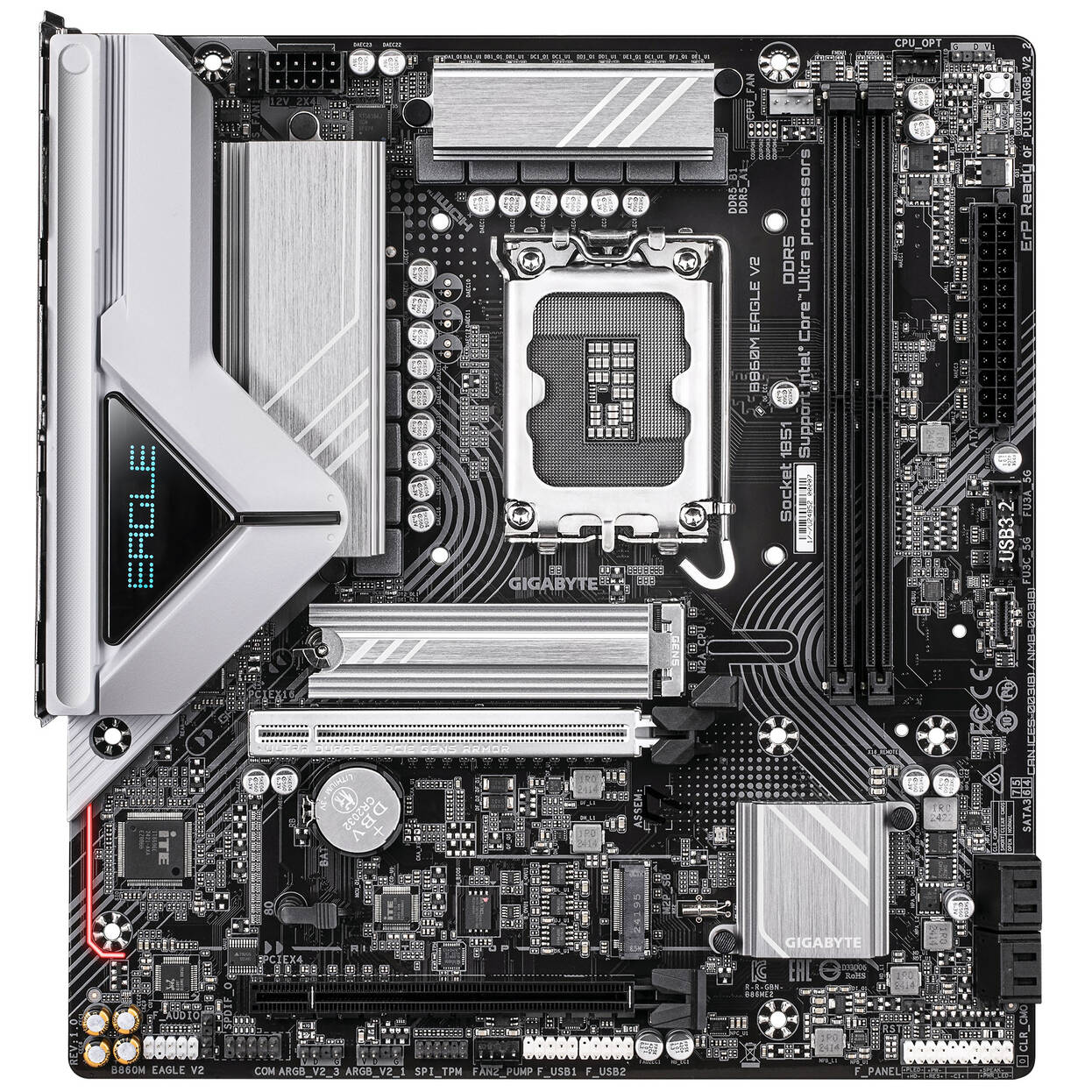 GIGABYTE B860M Eagle V2 Motherboard, Socket 1851, Intel B860, mATX, DDR5