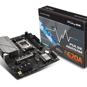 Sapphire Pulse A620AM Motherboard, Socket AM5, AMD A620, mATX, DDR5