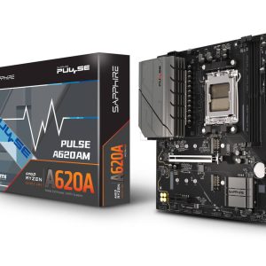 Sapphire Pulse A620AM Motherboard, Socket AM5, AMD A620, mATX, DDR5