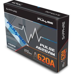 Sapphire Pulse A620AM Motherboard, Socket AM5, AMD A620, mATX, DDR5