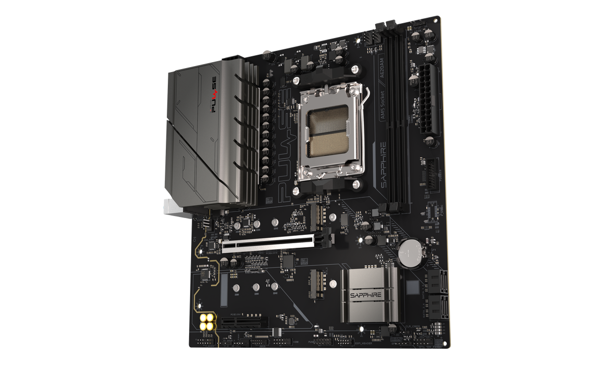 Sapphire Pulse A620AM Motherboard, Socket AM5, AMD A620, mATX, DDR5