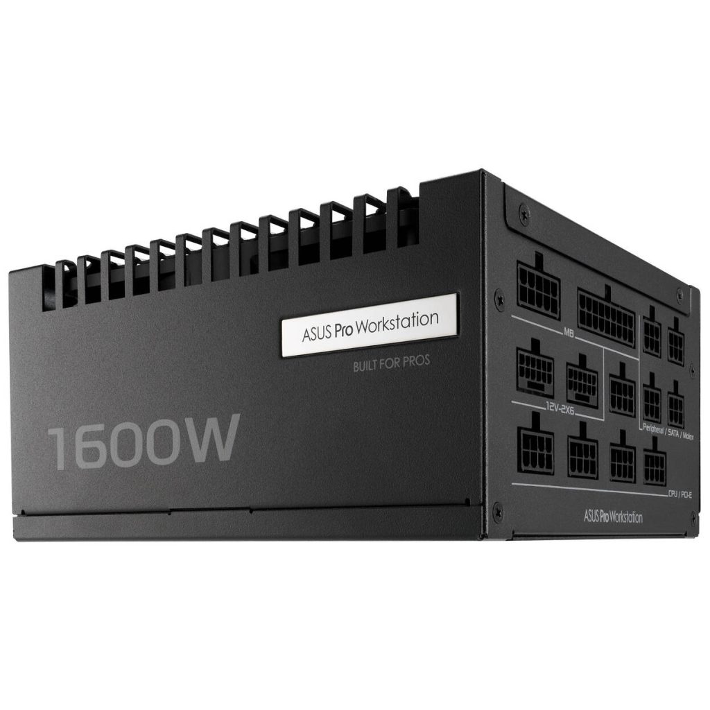 ASUS Pro WS Platinum, 80 PLUS Platinum power supply, modular, ATX 3.1, PCIe 5.1 - 1600 Watt