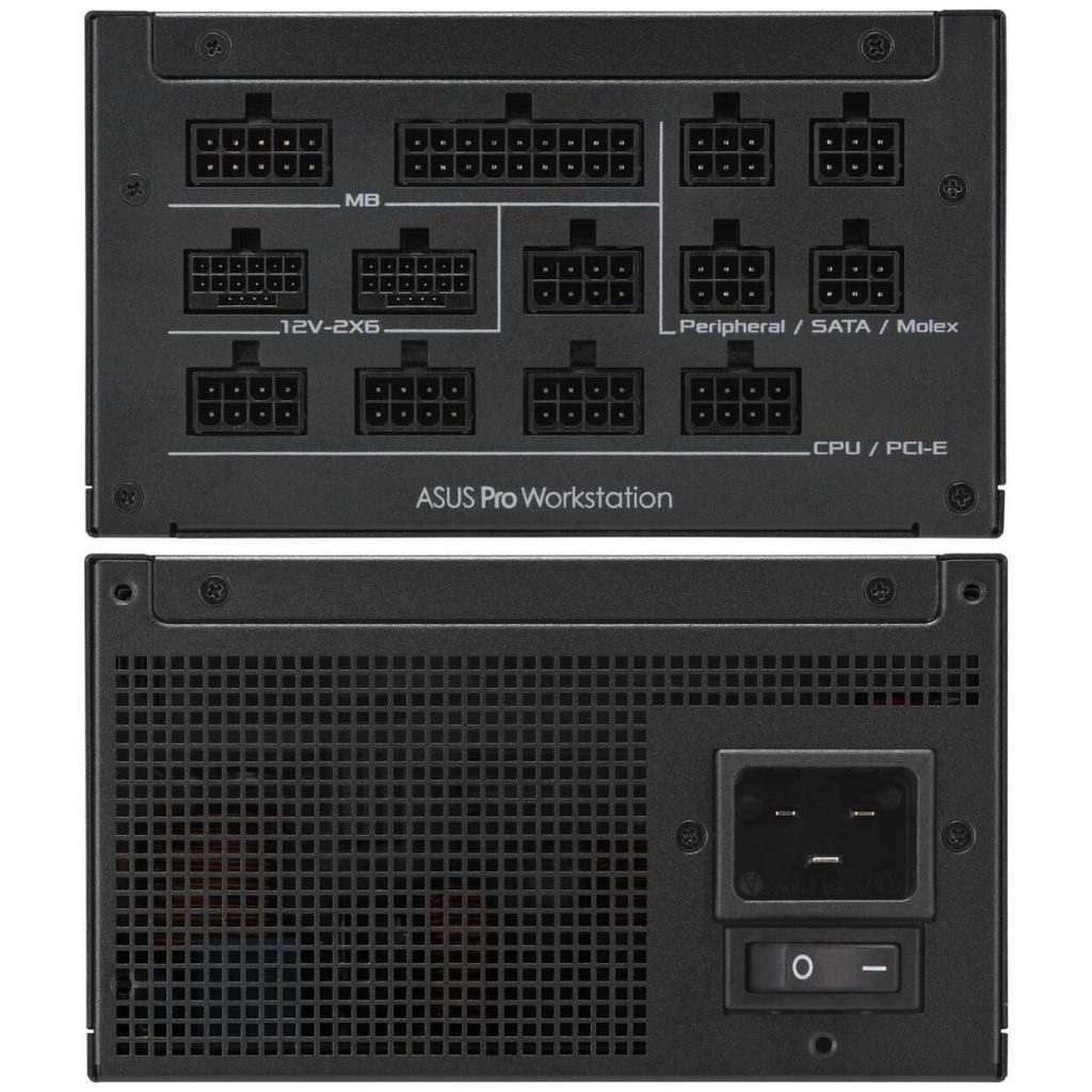 ASUS Pro WS Platinum, 80 PLUS Platinum power supply, modular, ATX 3.1, PCIe 5.1 - 1600 Watt
