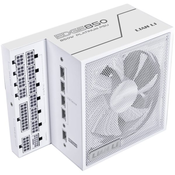 Lian Li EDGE EG0850 80 PLUS Platinum Power Supply, PCIe 5.1, ATX 3.1 – 850 Watt, White