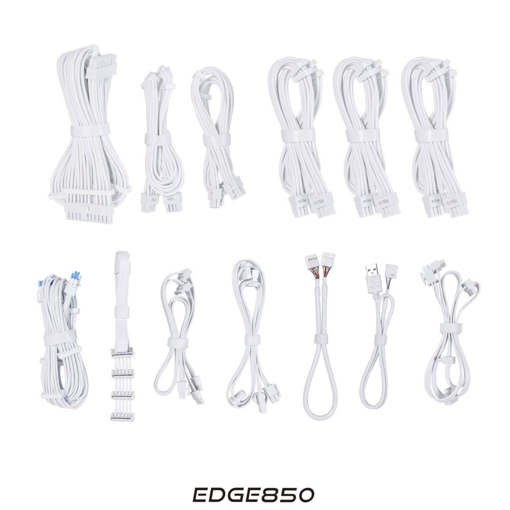 Lian Li EDGE EG0850 80 PLUS Platinum Power Supply, PCIe 5.1, ATX 3.1 - 850 Watt, White