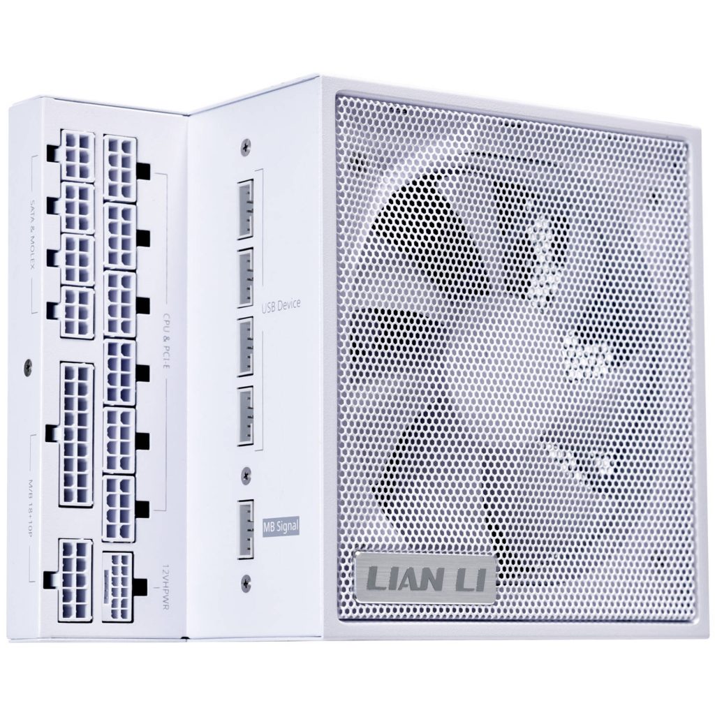Lian Li EDGE EG0850 80 PLUS Platinum Power Supply, PCIe 5.1, ATX 3.1 - 850 Watt, White