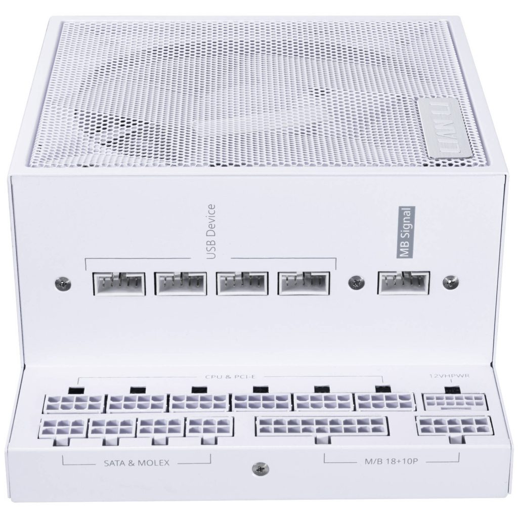 Lian Li EDGE EG0850 80 PLUS Platinum Power Supply, PCIe 5.1, ATX 3.1 - 850 Watt, White
