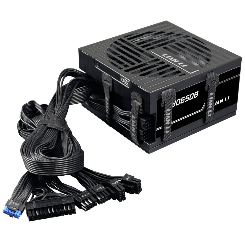 Lian Li RB Series 80 PLUS Bronze Power Supply, semi-modular, PCIe 5.1, ATX 3.1 - 650 watts, black