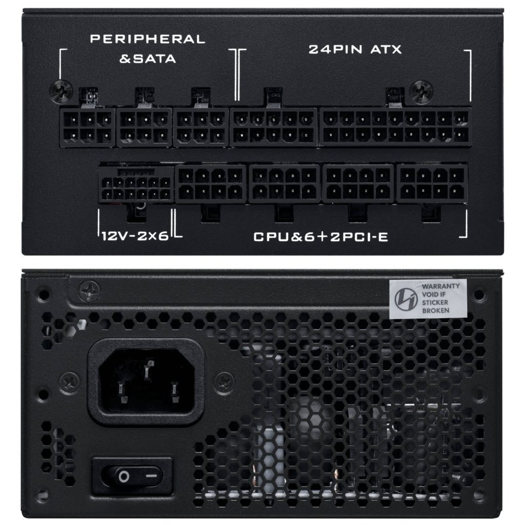 Lian Li SP Series Platinum 80 PLUS Platinum Power Supply, SFX, fully modular, PCIe 5.1, ATX 3.1 - 850 Watts, black