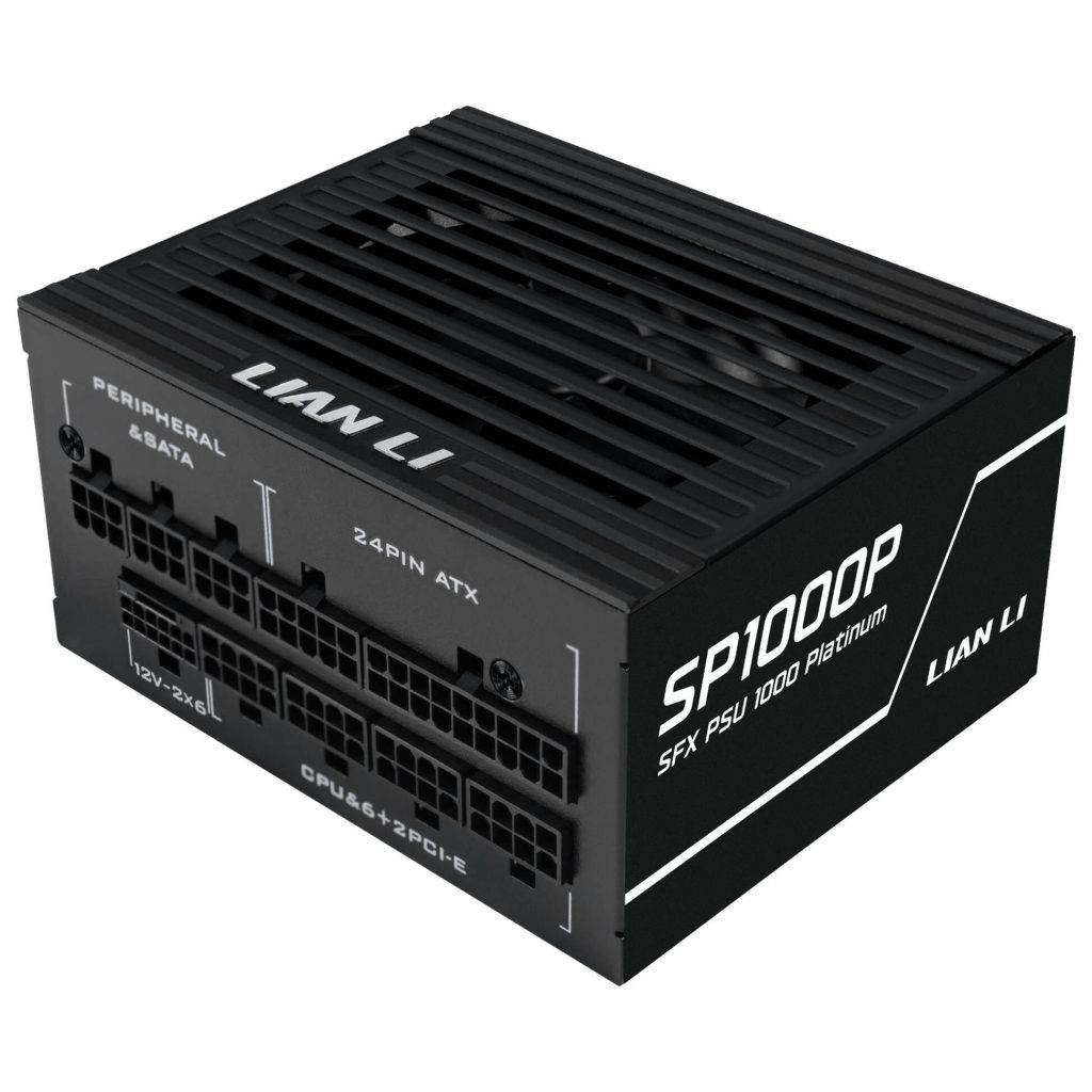 Lian Li SP Series Platinum 80 PLUS Platinum Power Supply, SFX, fully modular, PCIe 5.1, ATX 3.1 - 1,000 Watt, black
