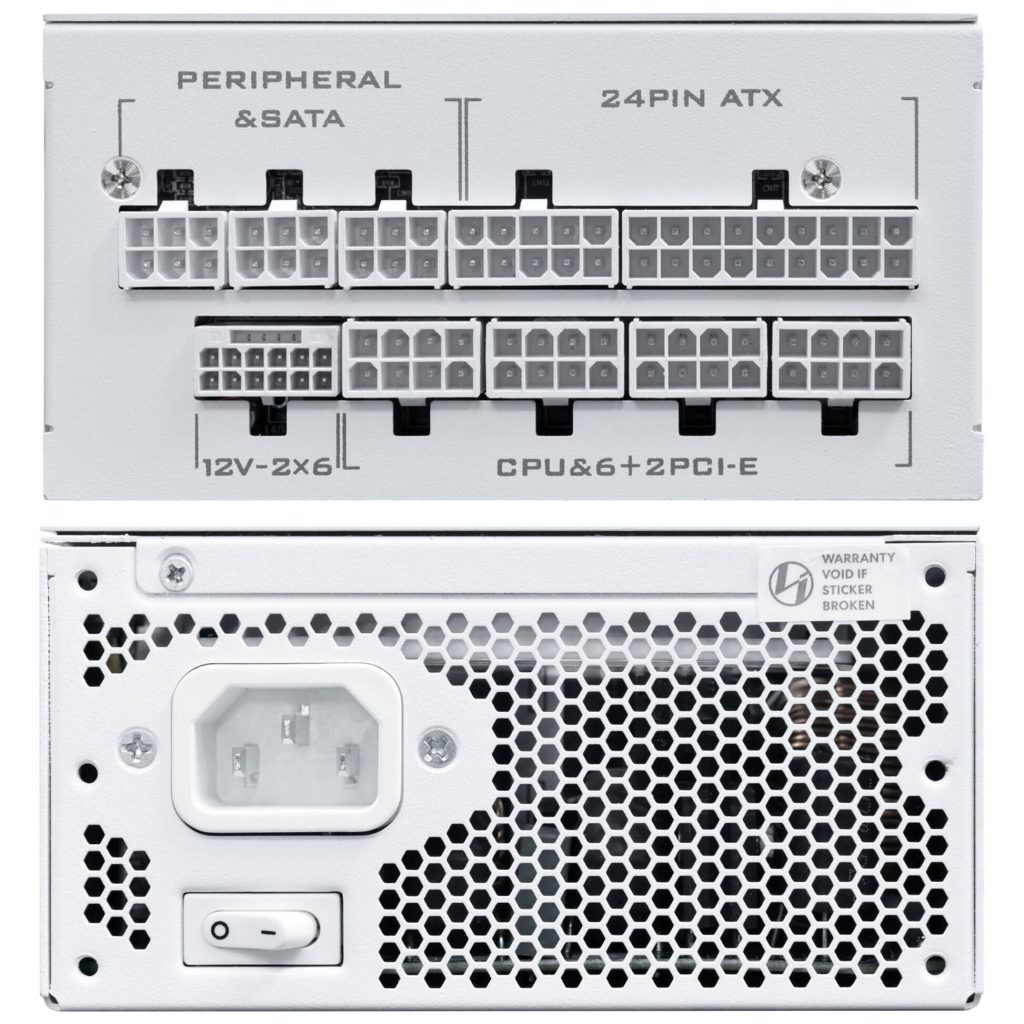 Lian Li SP Series Platinum 80 PLUS Platinum Power Supply, SFX, fully modular, PCIe 5.1, ATX 3.1 - 1,000 Watt, white : image 4