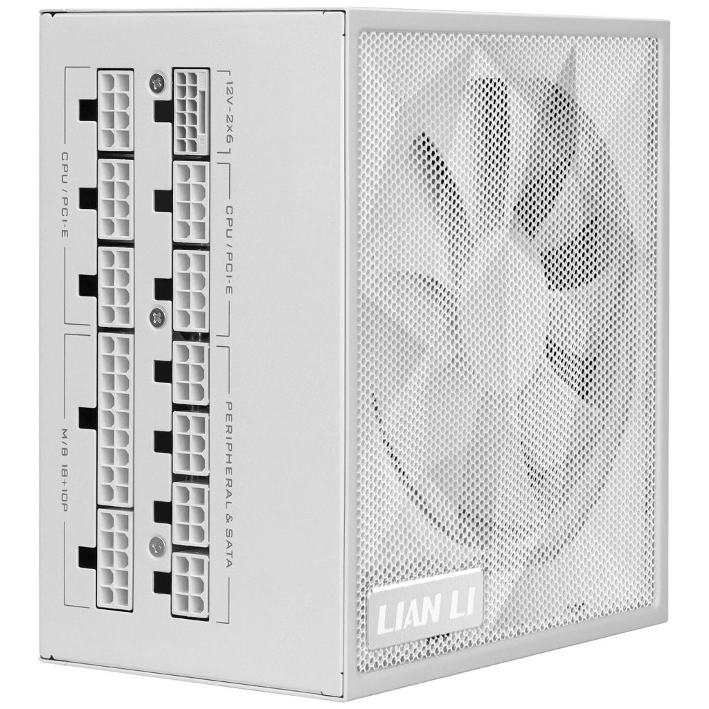Lian Li SX Series 80 PLUS Platinum power supply, fully modular, PCIe 5.1, ATX 3.1 - 850 watts, white
