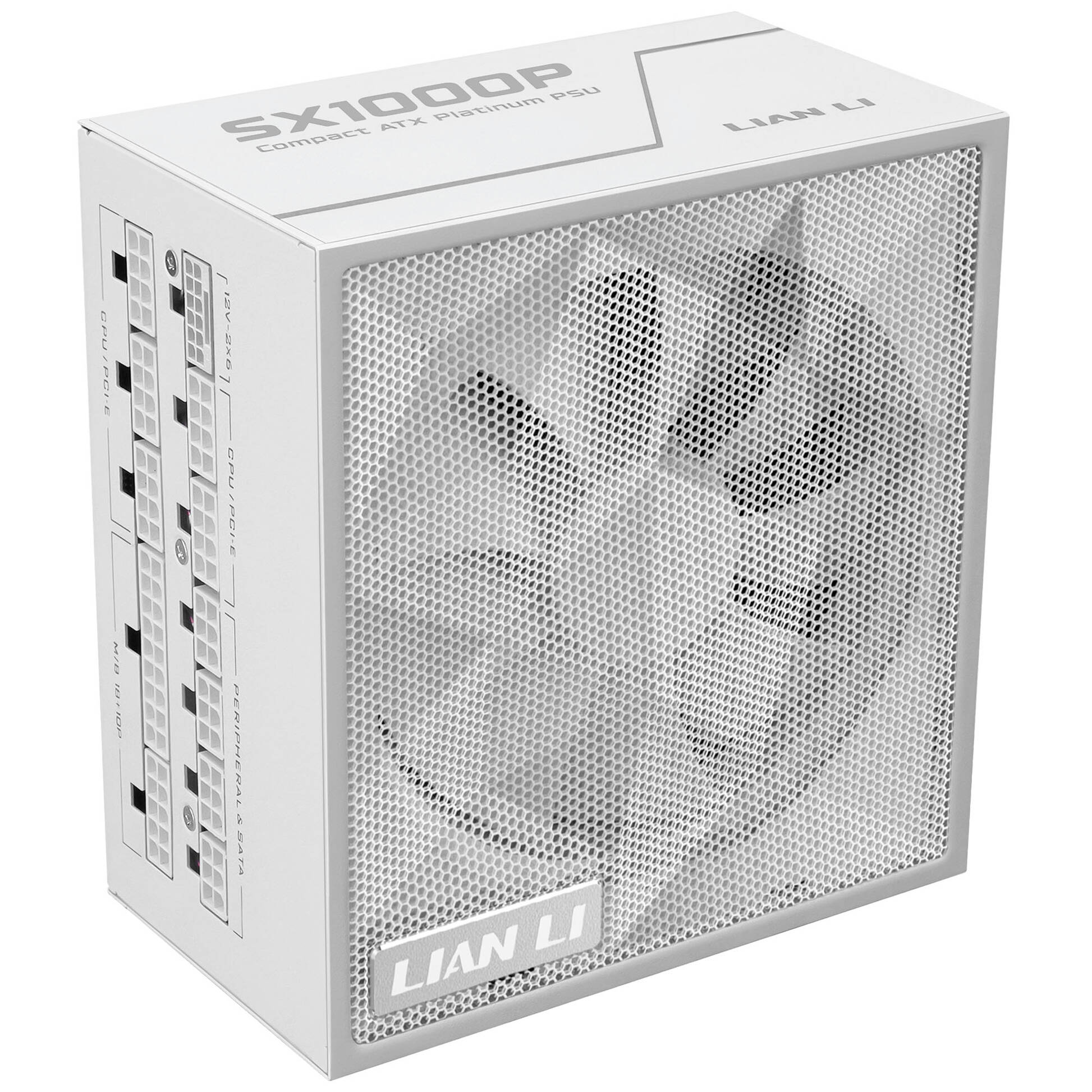 Lian Li SX Series 80 PLUS Platinum power supply, fully modular, PCIe 5.1, ATX 3.1 - 1,000 watts, white