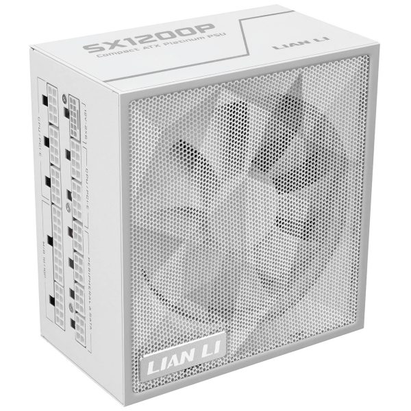 Lian Li SX Series 80 PLUS Platinum power supply, fully modular, PCIe 5.1, ATX 3.1 – 1,200 watts, white