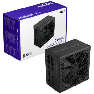 NZXT C1000 Core 80 PLUS Gold Power Supply, PCIe 5.1, ATX 3.1 - 1000 Watts, black