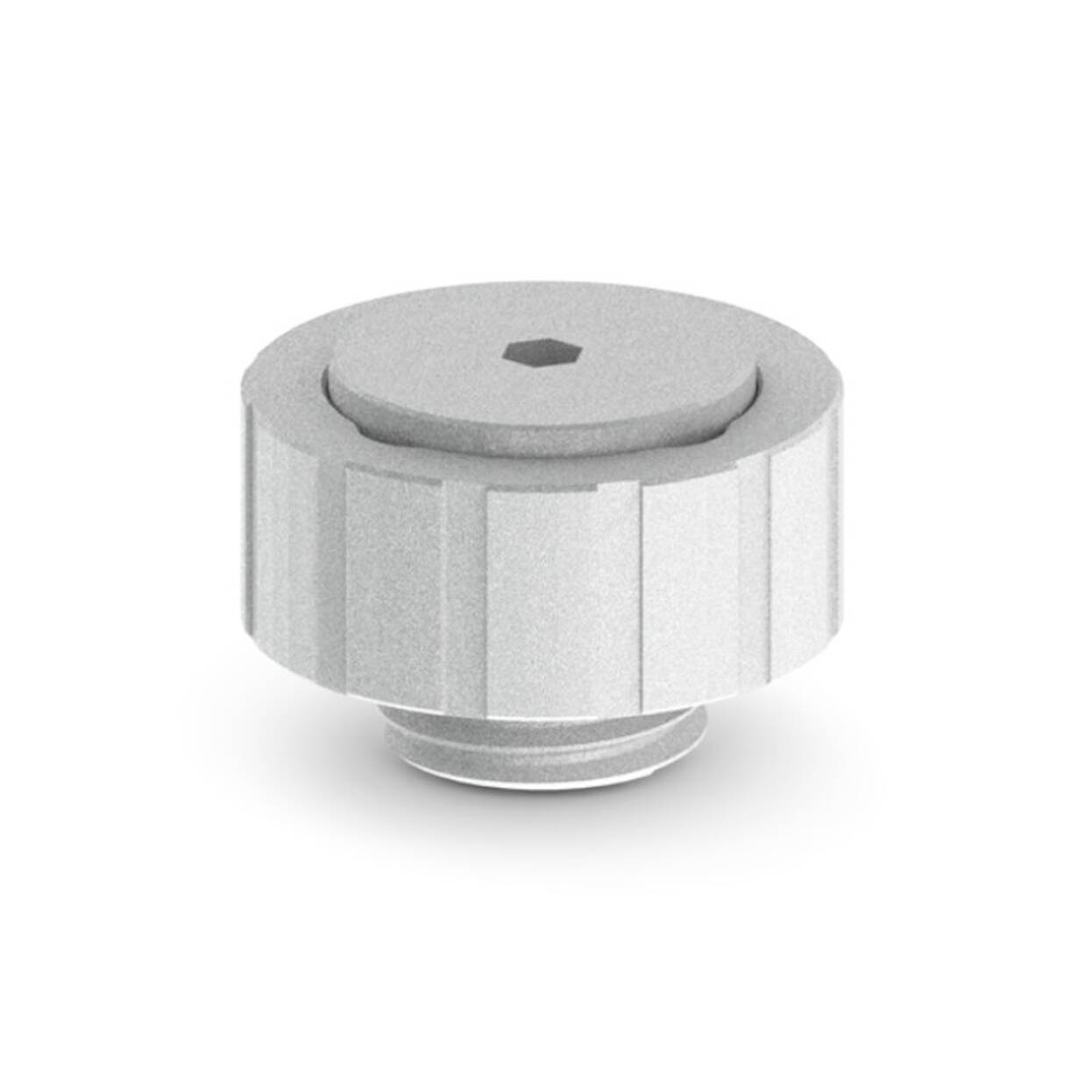 Bitspower Artemis manual air vent G1/4 inch male thread - Sandblast Silver : image 1