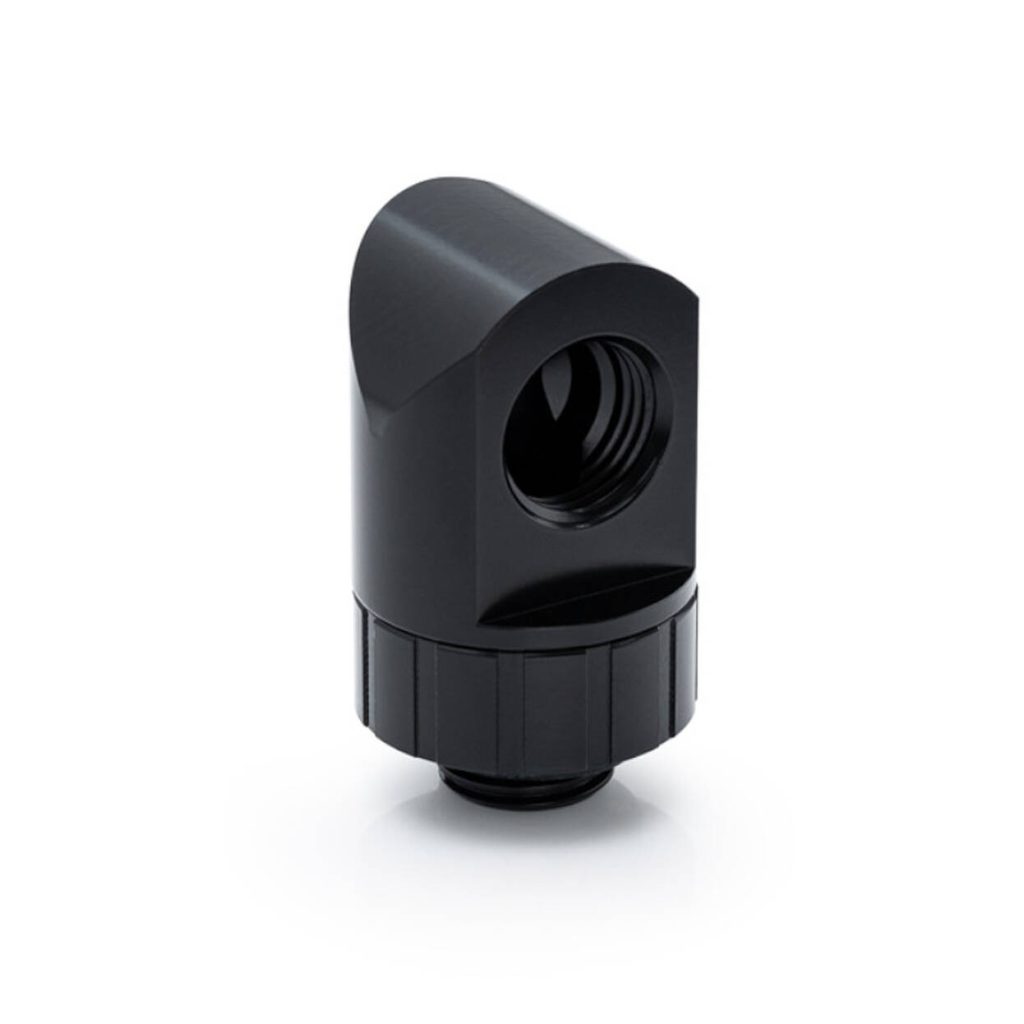 Bitspower Artemis 90 Degree Fitting - rotary, matte black