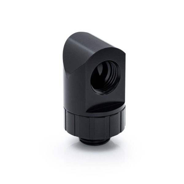 Bitspower Artemis 90 Degree Fitting – rotary, matte black