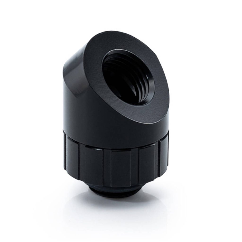 Bitspower Artemis 45 Degree Fitting - rotary, matte black