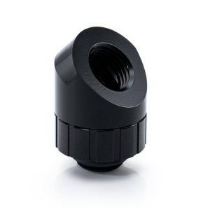 Bitspower Artemis 45 Degree Fitting - rotary, matte black