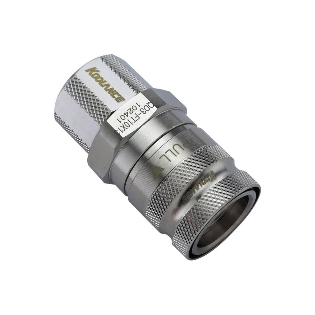 Koolance QD3 Quick Disconnect straight female to 13/10mm - no-spill, silver