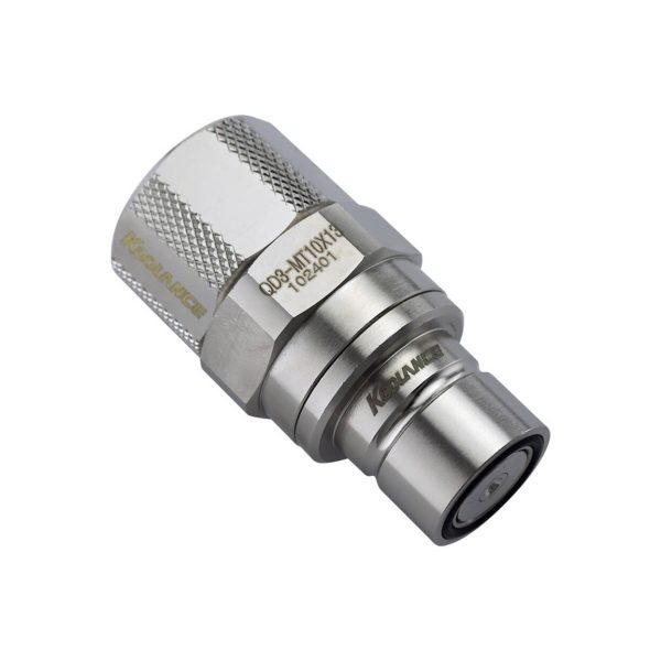 Koolance QD3 Quick Disconnect Straight Male to 13/10mm – no-spill, silver